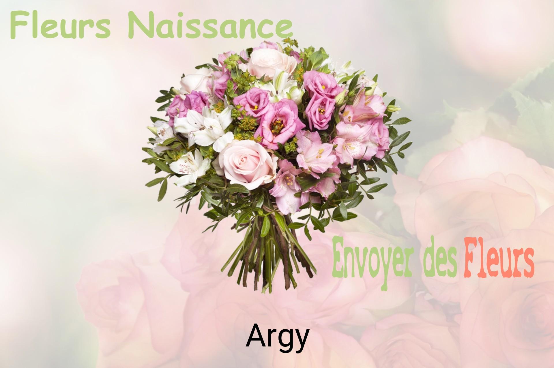 Bouquet de fleurs de naissance livré à Argy